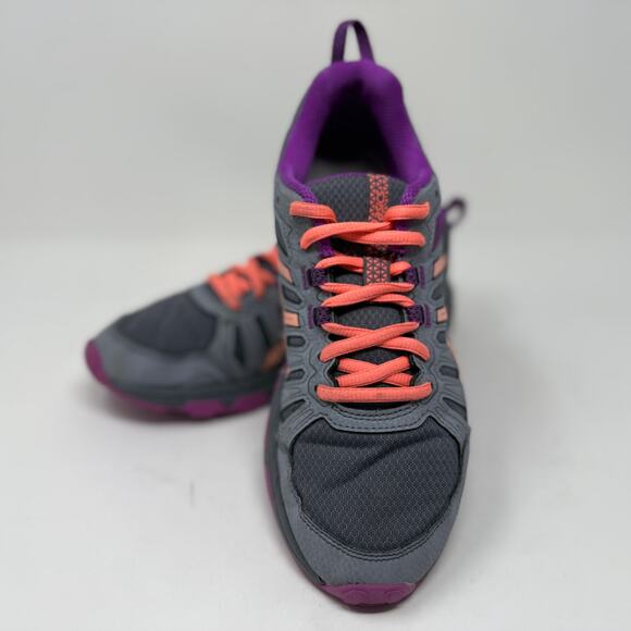 ASICS Gel Venture-7 Run Shoes Womens Sz 6 Gray Orange Lightweight K.8.4 Durable - Picture 10 of 15